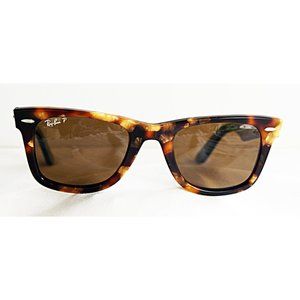 Ray-Ban RB 2140 1160/57 50mm Wayfarer Tortoise 50 22 3P Polarized Sunglasses